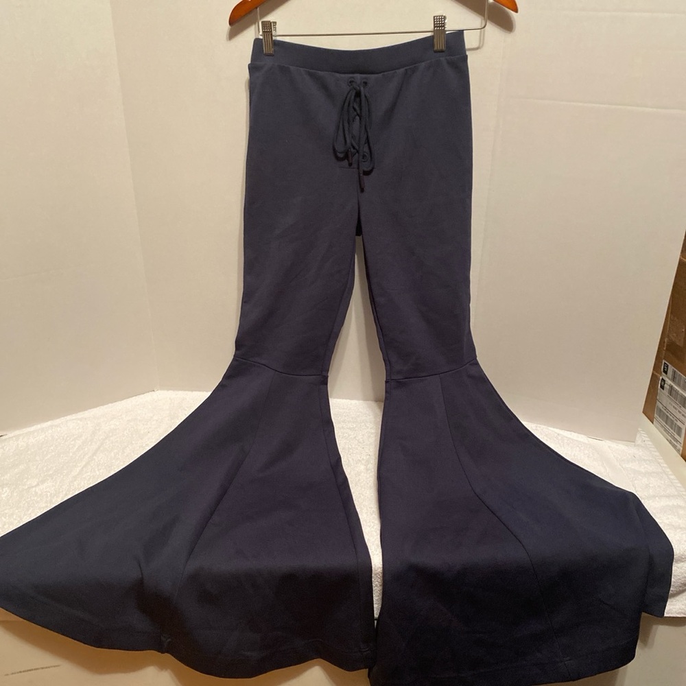 Elegant Navy Flare Women's Pants
